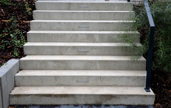 Poured Step Installation in Parker