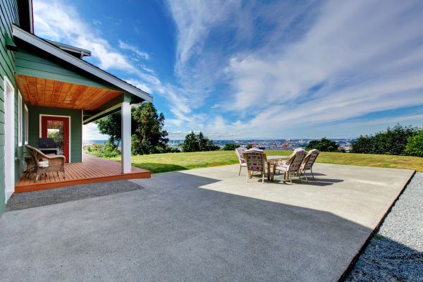 Backyard Concrete Paving in Parker