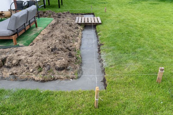 Cement Footer Installation in Parker