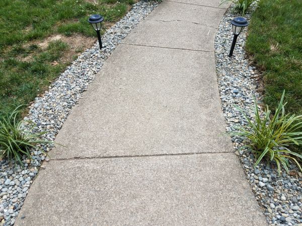 Cement Path Construction in Parker